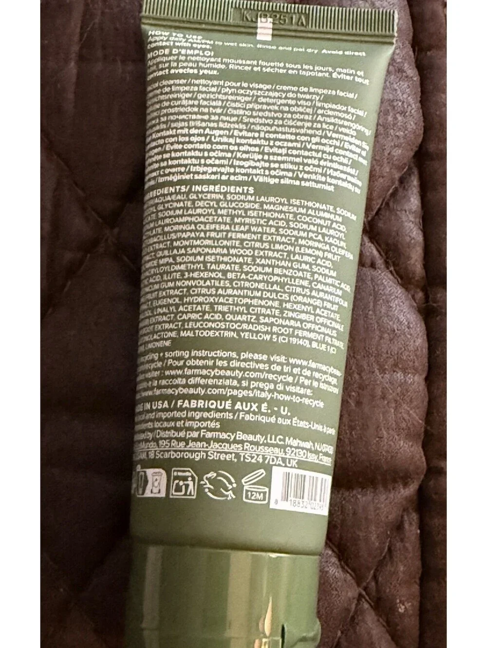 Farmacy Whipped Greens Oil-Free Foaming Cleanser 3.4oz/100ml